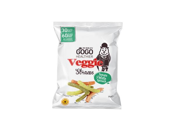 Gogo healthier veggie straws