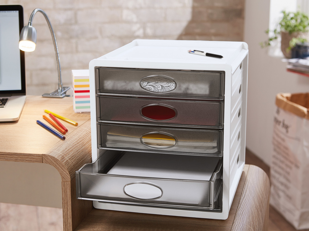 United Office Desk Organiser with Drawers1