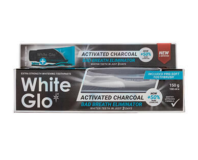 White Glo Charcoal Toothpaste Kits 150g