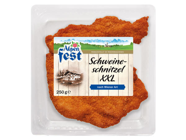 ALPENFEST Gebackenes Riesen-Schnitzel