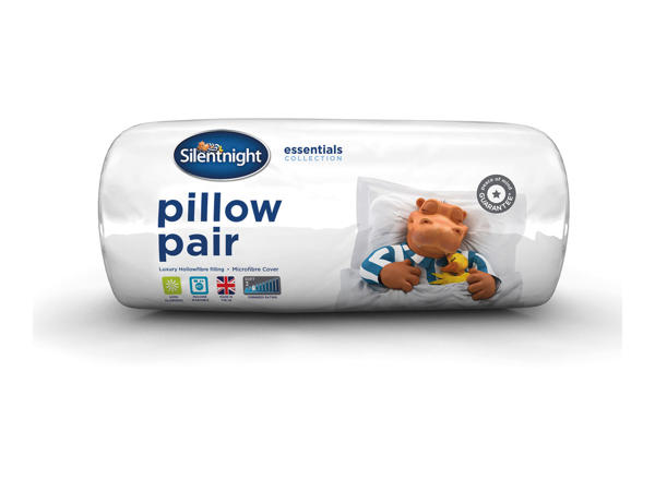 Silentnight Essentials Hollowfibre Pillow Pair1