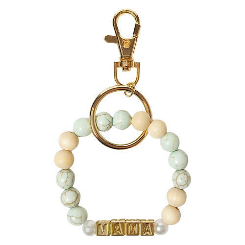 Mother's Day Beaded Mama Keychain