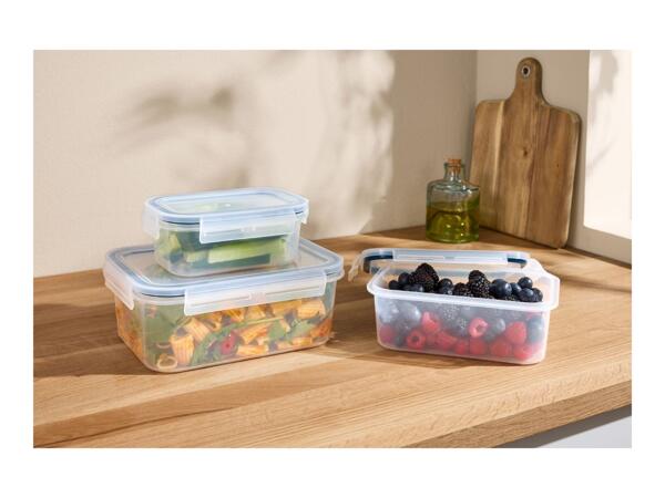 Silvercrest Rectangular Food Storage Container Set - 3 Pieces