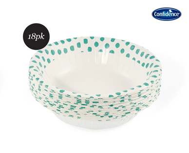 DISPOSABLE PAPER BOWLS 18PK