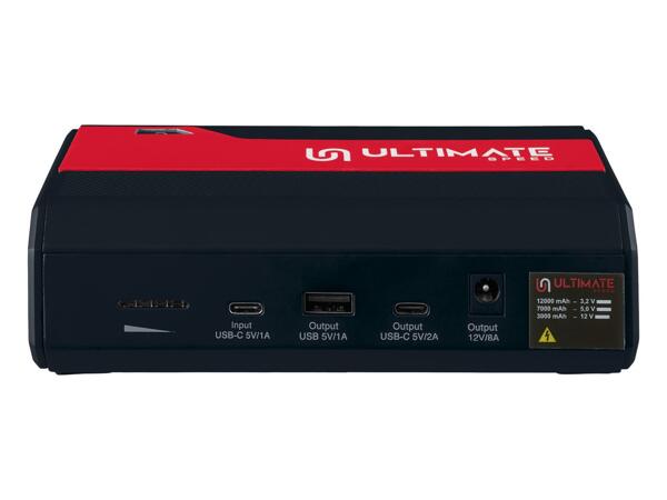 Portable jump starter with power bank