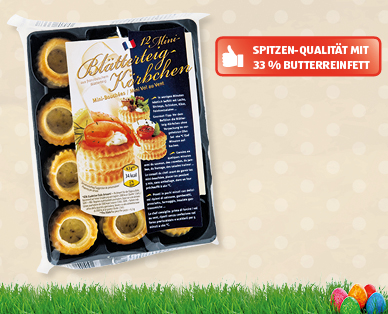 Mini-Blätterteig-Körbchen