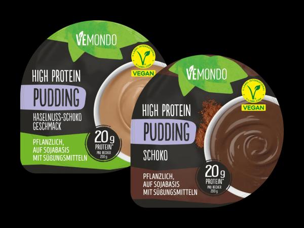 Pflanzlicher High Protein Pudding