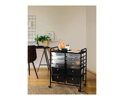 Huntington Home 
 12-Drawer Rolling Cart