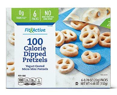 Fit & Active 
 100-Calorie Milk Chocolate or Yogurt Covered Pretzels