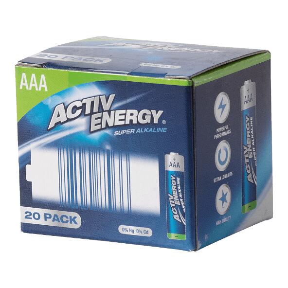ACTIV ENERGY(R) 				Alkali-Batterien, 20 St.