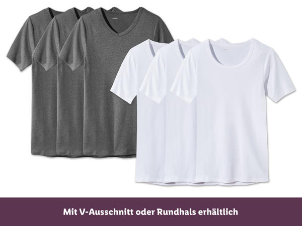 LIVERGY(R) Herren T-Shirt, 3 Stück1