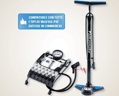 Pompa per bicicletta a pedale/tradizionale BIKEMATE(R)