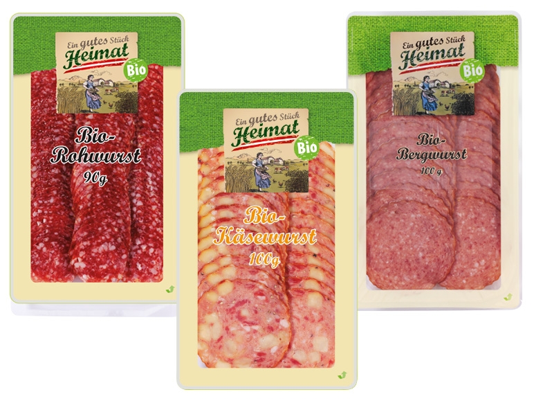 EIN GUTES STÜCK HEIMAT Bio-Wurst geschnitten