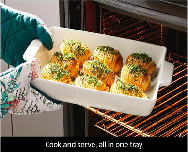 Oven to Table Bakers with Wooden Stand
