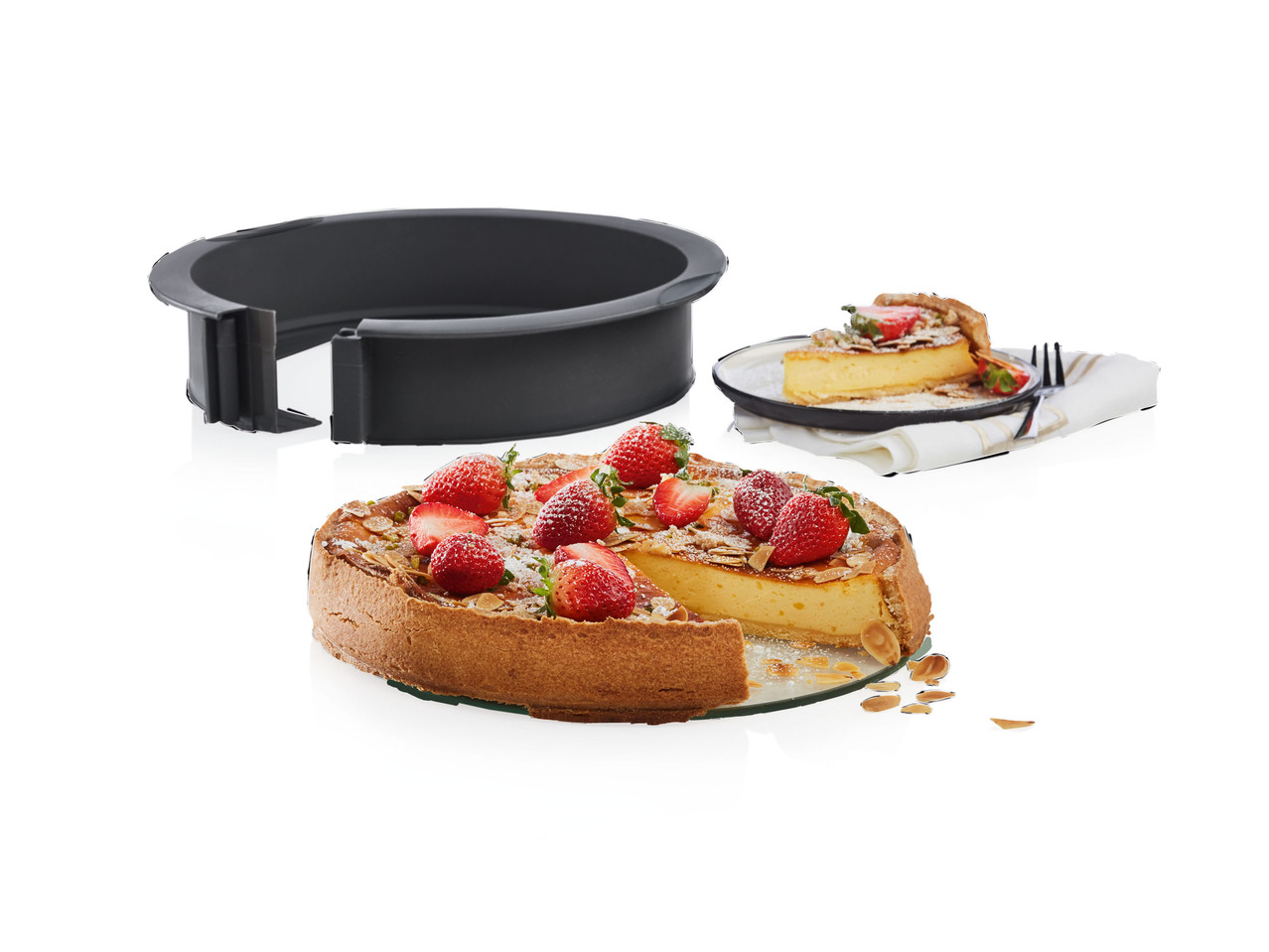 Silicone Baking Mould with Glass Base