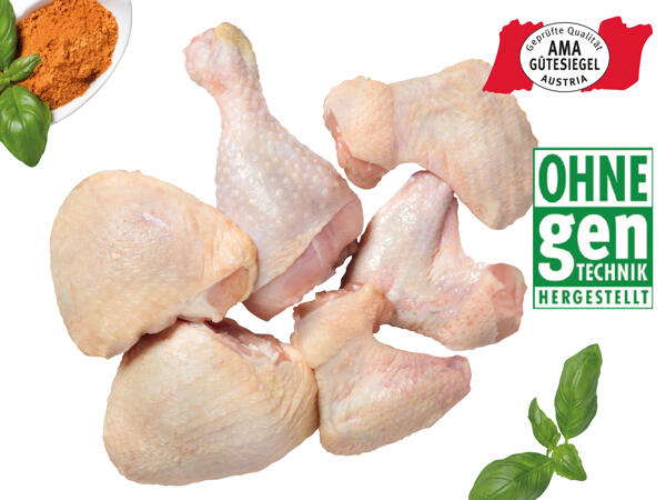 Frische Hendl-Grillplatte