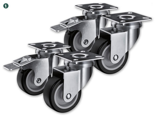 Rollen-Set, 4 Stück
