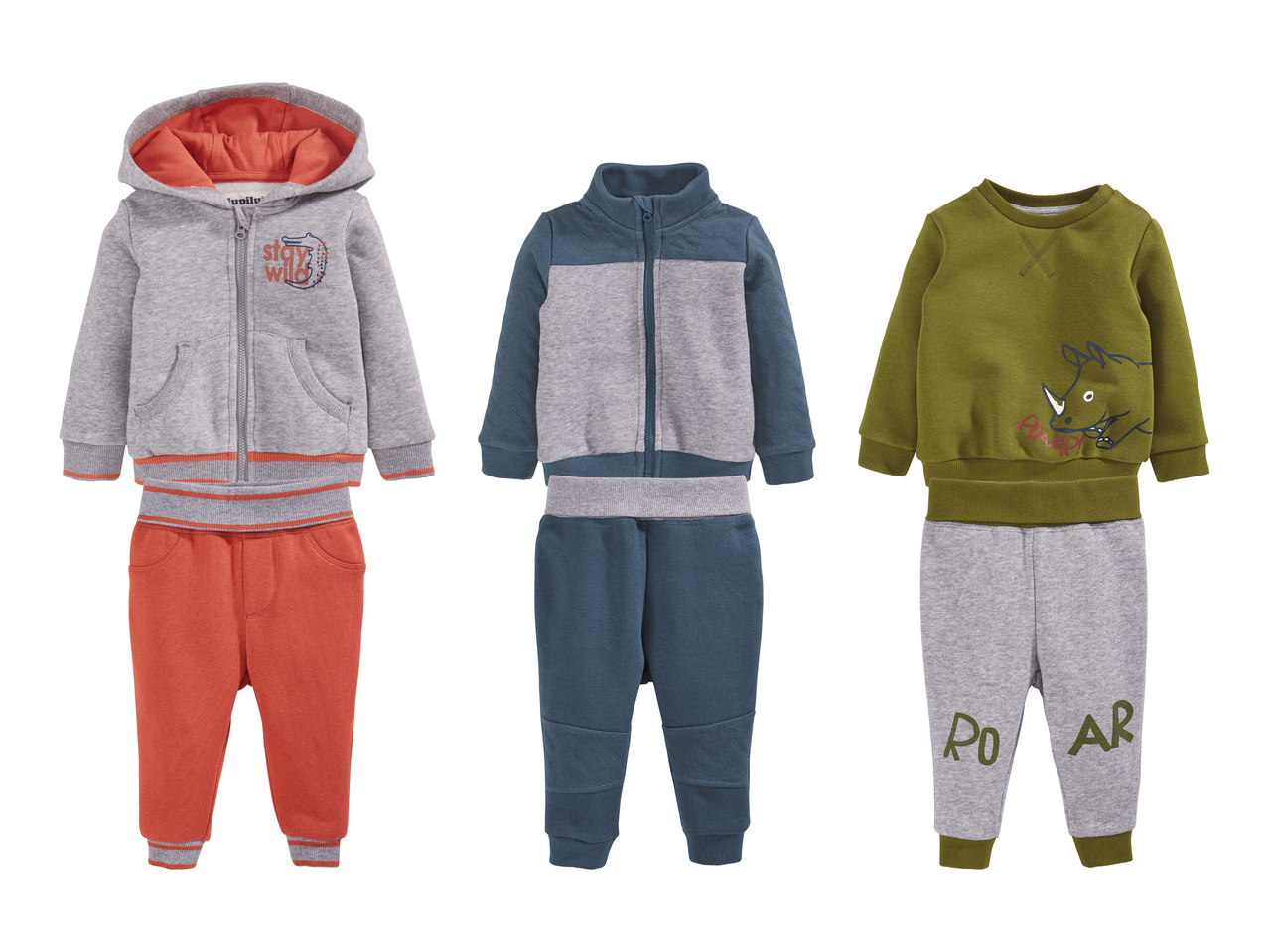 Ensemble molletonné pour bébé, 2 pièces1