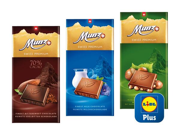 Tablette de chocolat Munz