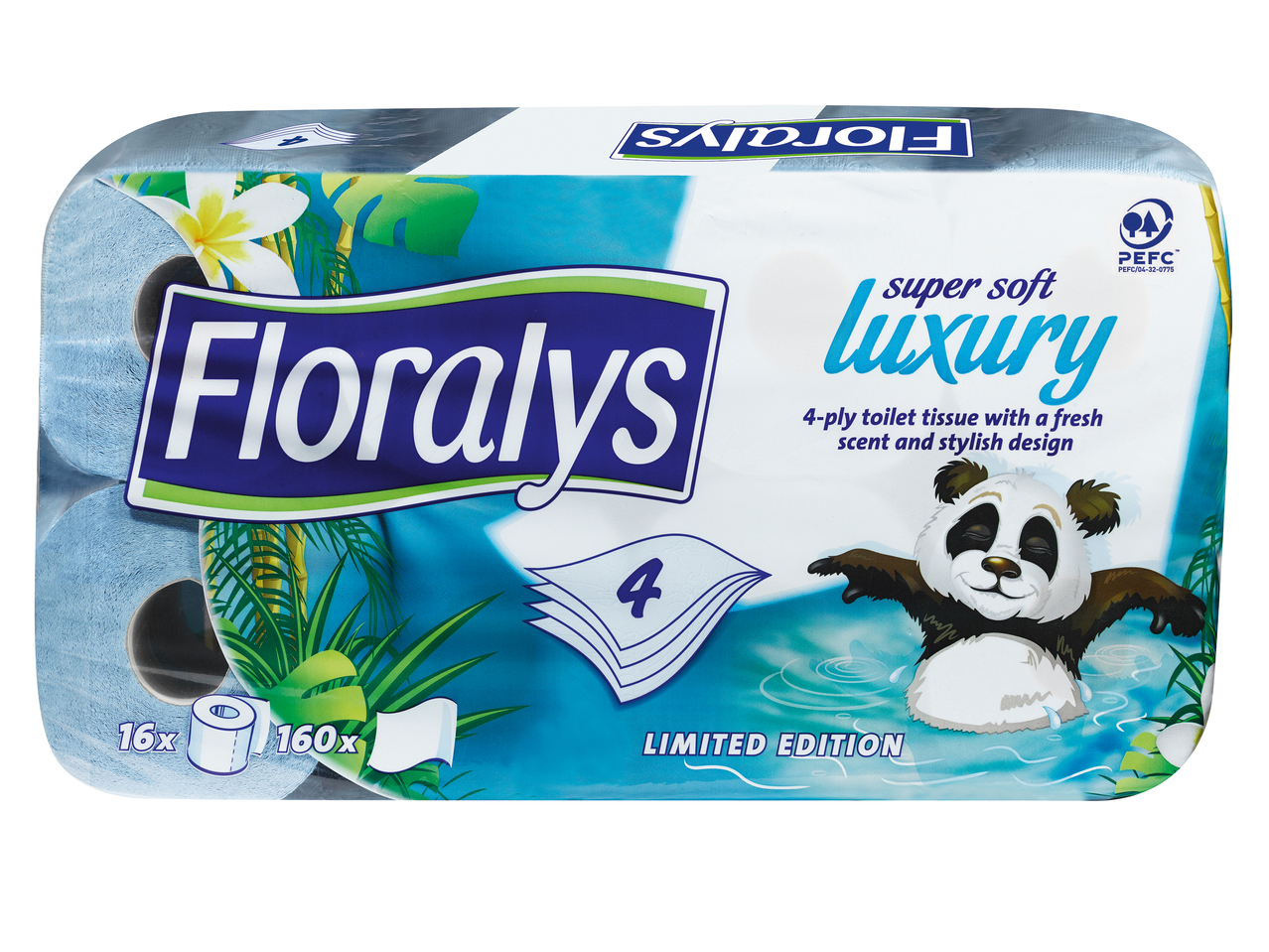 Gekleurd toiletpapier met parfum