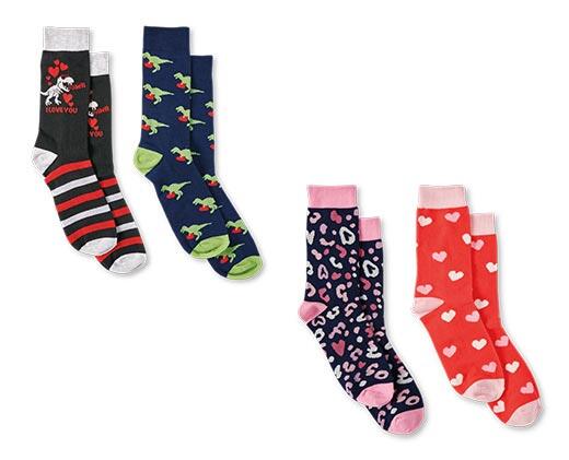 Men's or Ladies 2 Pack Valentine's Sock