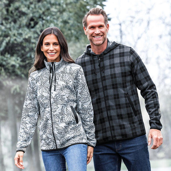 Strickfleece-Jacke