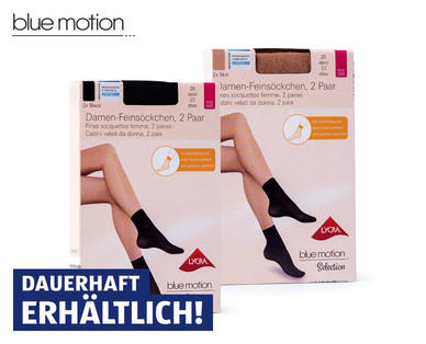 BLUE MOTION Damen-Söckchen, Doppelpkg.