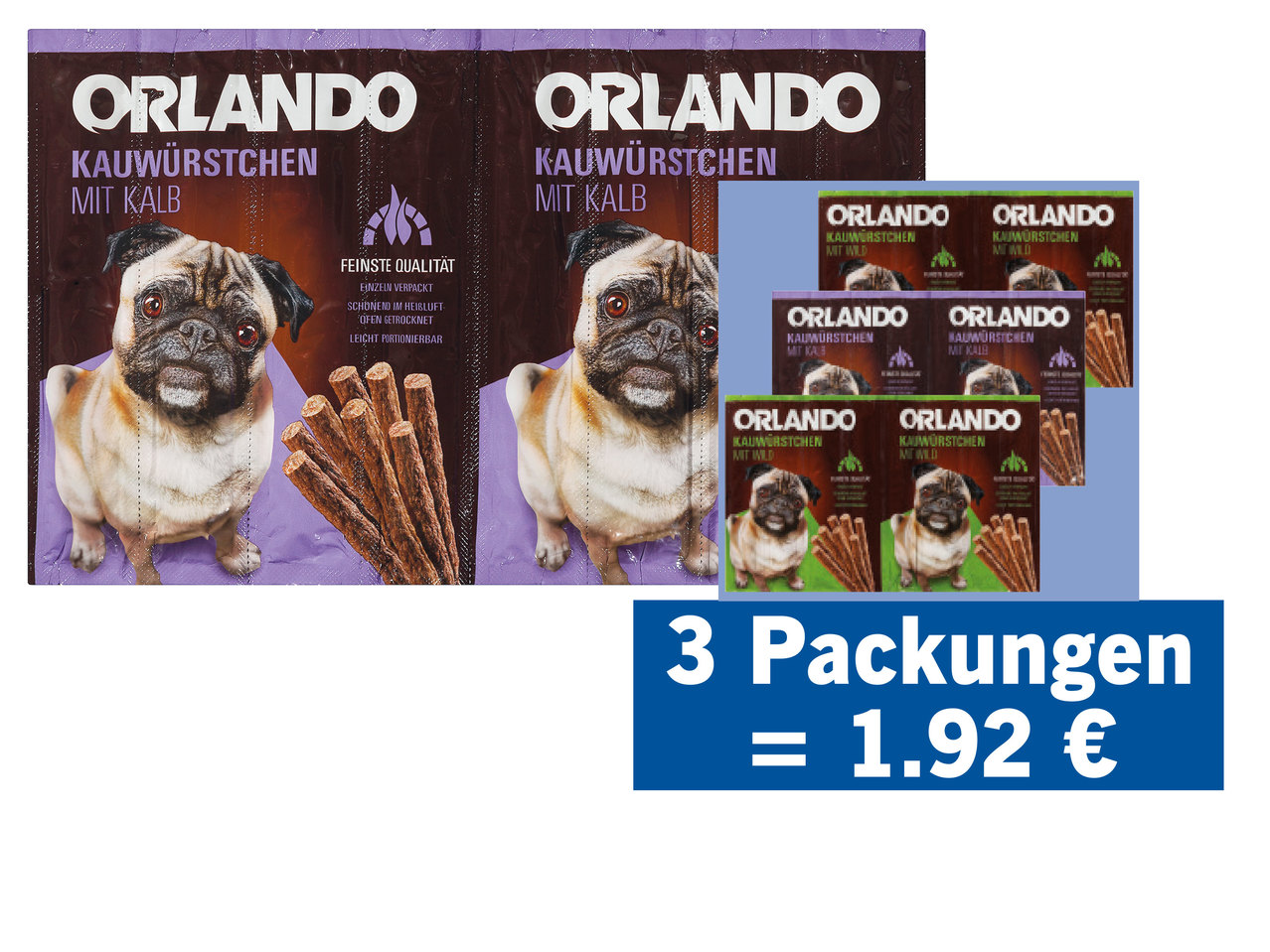 ORLANDO Kauwürstchen 8er