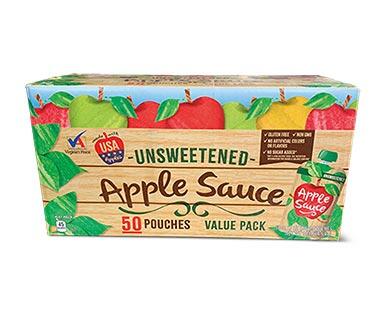 BAP Foods Unsweetened Applesauce Pouches - Aldi - US - Specials archive