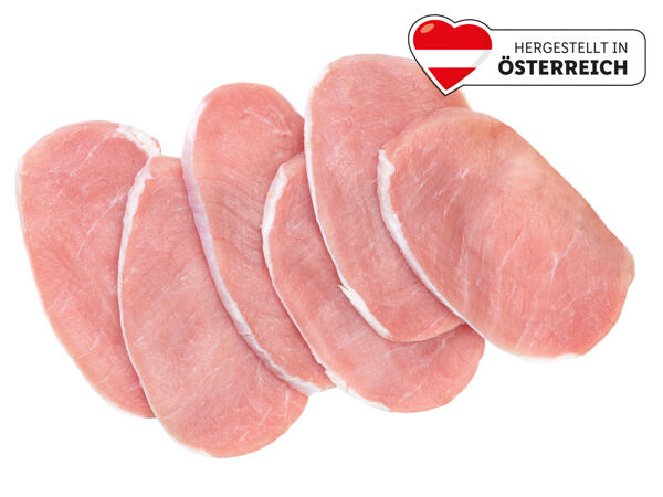 Frische Minutensteaks vom Schwein