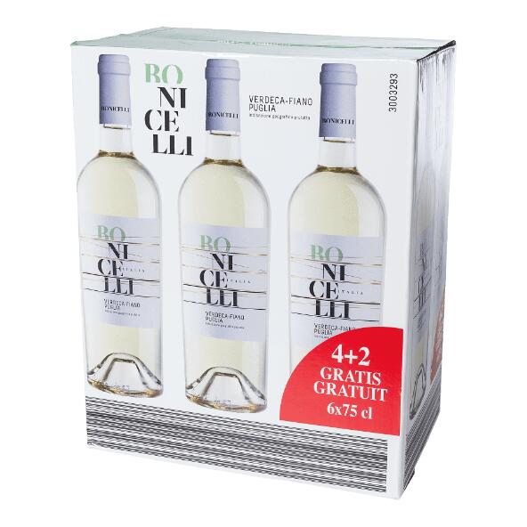 Bonicelli Verdeca-Fiano Puglia IGT, 6 st.