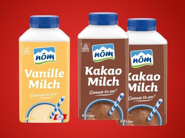 Kakao- oder Vanille-Milch