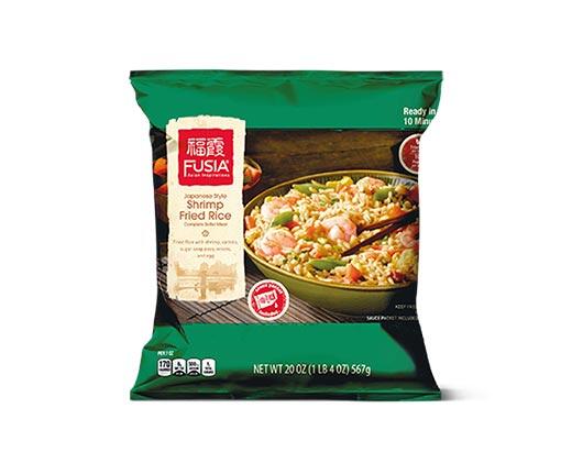 Fusia Asian Inspirations 
 Shrimp Fried Rice or Shrimp Lo Mein