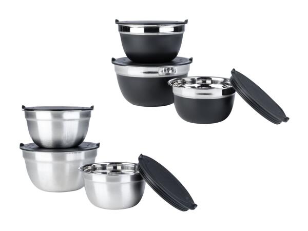 Set de saladiers en acier inox, 3 pièces
