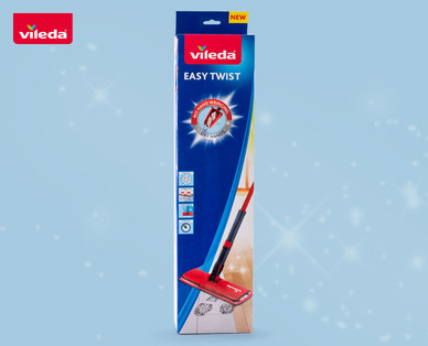 VILEDA Easy Twist Flachwischer mit Stiel, 4-teilig