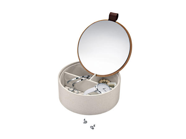 Miomare(R) Guarda-jóias com Espelho 2 Peças