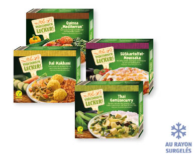 Menus végétariens VEGETARISCH LECKER!