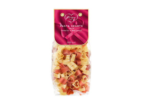 Pasta in Heart Shapes
