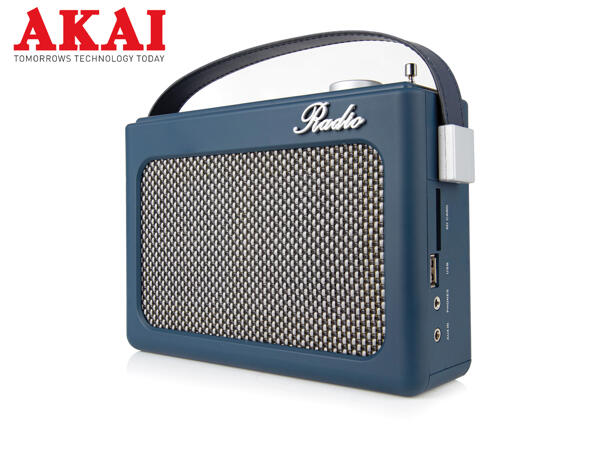 Akai Retro Bluetooth(R) DAB Radio
