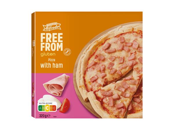 Glutenfreie Pizza Schinken