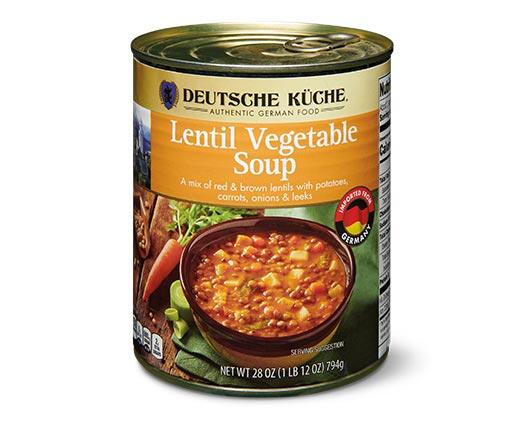Deutsche Küche German Lentil Vegetable or Lentil Chickpea Soup