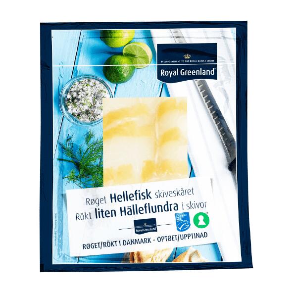 Røget hellefisk eller laks