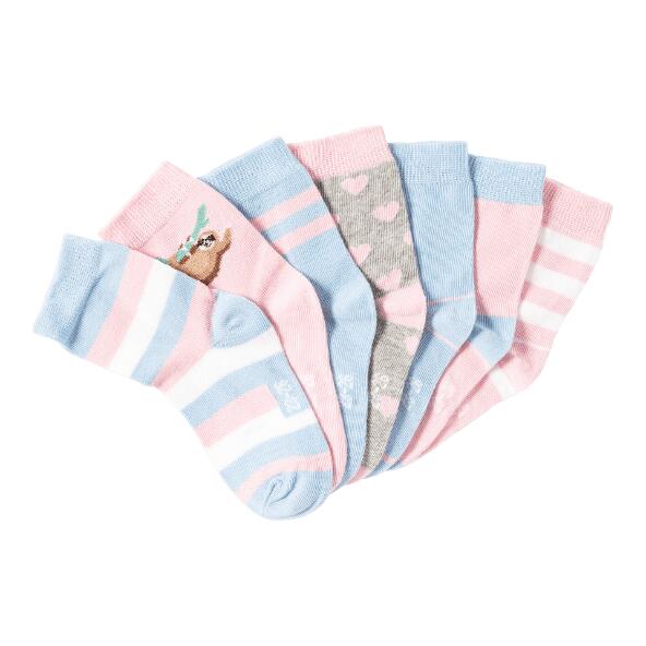 L&D(R) Chaussettes pour enfants, pack de 7