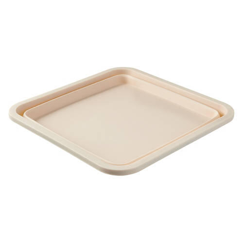 Reinforced Silicone Bakeware - Square Pan, Cream