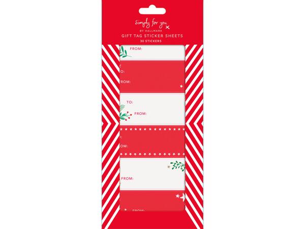Gift Tag Sticker Sheets