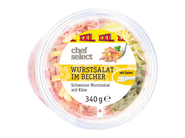 CHEF SELECT Wurstsalat mit Dressing 300 g + 40 g GRATIS