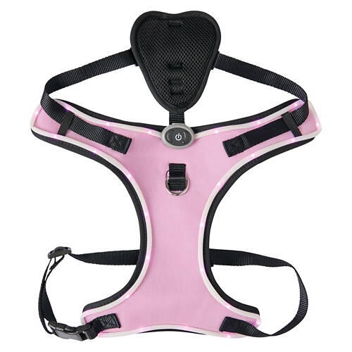 LED Dog Slip-On Harness - Purple, L
