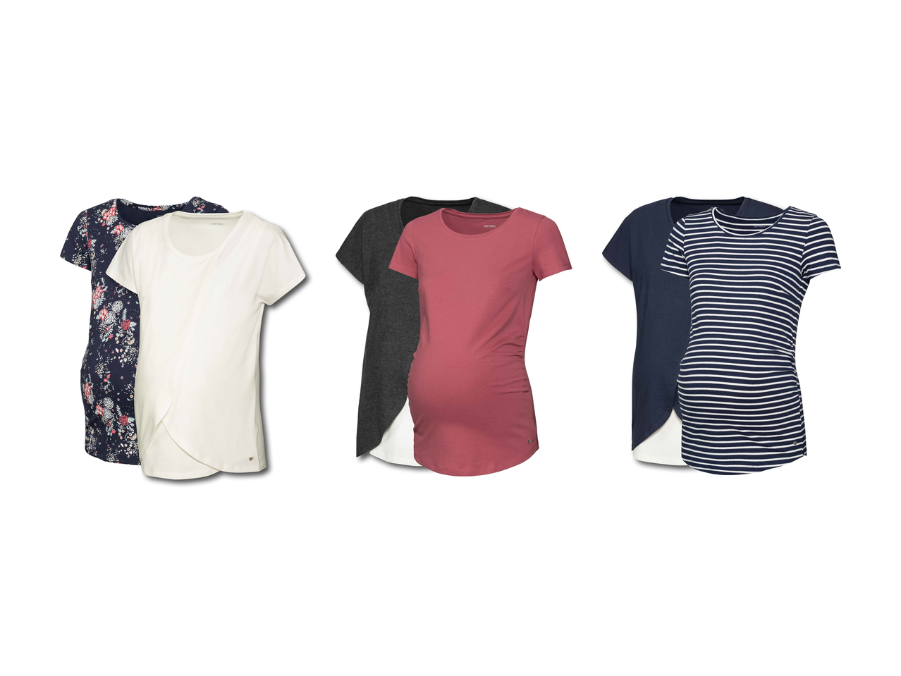 Tee-shirts de grossesse pour femme, set de 21