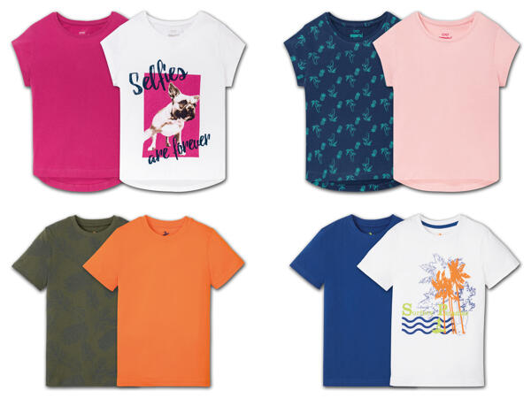 Kinder T-Shirt, 2 Stück
