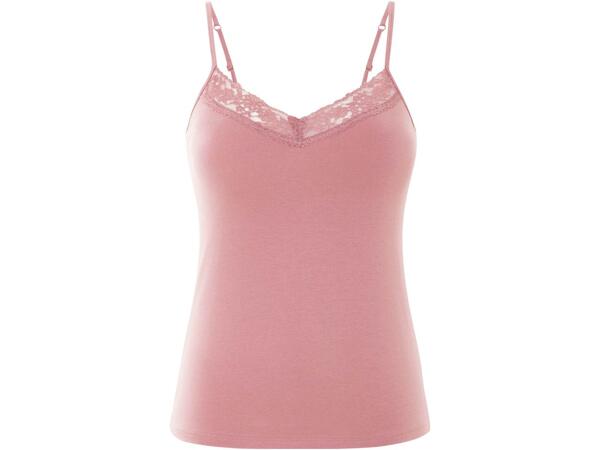 Ladies' lace trim vest tops, 3 pieces